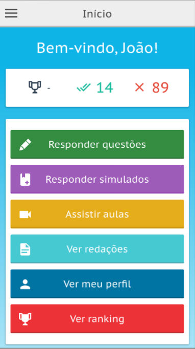 Tela 1 aplicativo Canal Educação