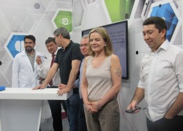 Governador Wellington e senadores visitam Canal Educação